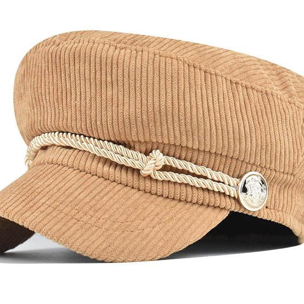 Aili's Corner Cord Crush Newsboy Cap
