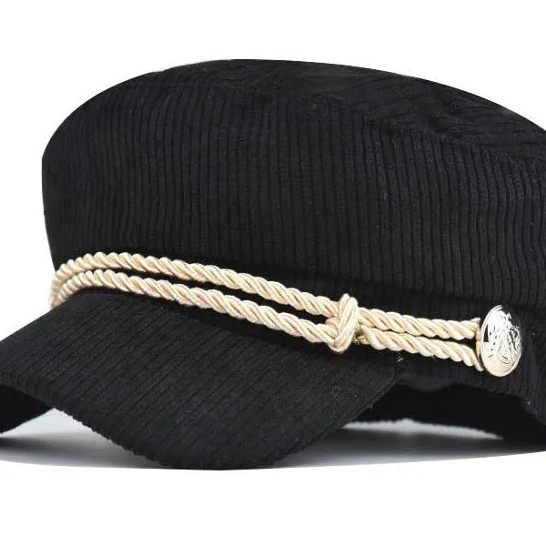 Aili's Corner Cord Crush Newsboy Cap-Women's Accessories-Shop Z & Joxa