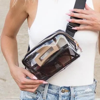 Aili’s Corner Juni Summer Daze Clear Stadium Belt Bag-Women's Accessories-Shop Z & Joxa