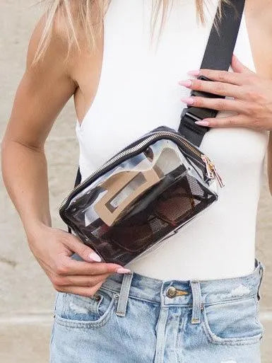 Aili’s Corner Juni Summer Daze Clear Stadium Belt Bag-Women's Accessories-Shop Z & Joxa