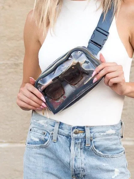 Aili’s Corner Juni Summer Daze Clear Stadium Belt Bag-Women's Accessories-Shop Z & Joxa