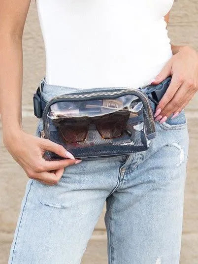 Aili’s Corner Juni Summer Daze Clear Stadium Belt Bag-Women's Accessories-Shop Z & Joxa