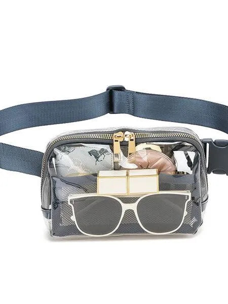 Aili’s Corner Juni Summer Daze Clear Stadium Belt Bag-Women's Accessories-Shop Z & Joxa