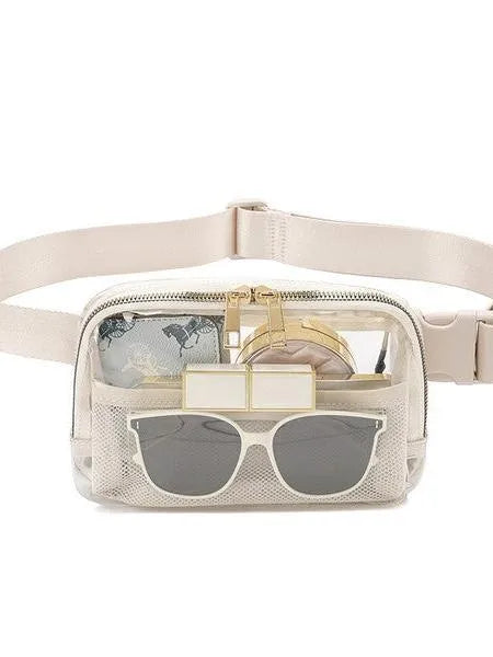 Aili’s Corner Juni Summer Daze Clear Stadium Belt Bag-Women's Accessories-Shop Z & Joxa