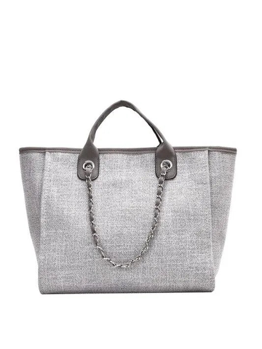 Aili's Corner Metro Tweed Large Tote Bag-Women's Accessories-Shop Z & Joxa