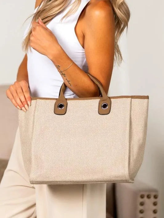 Aili's Corner Metro Tweed Large Tote Bag-Women's Accessories-Shop Z & Joxa