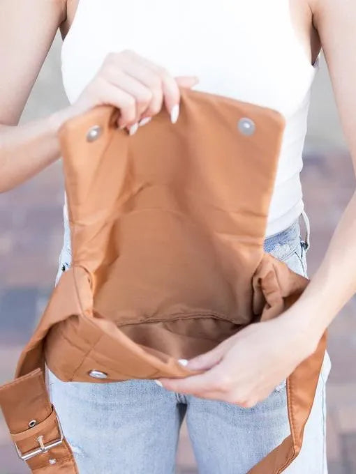 Aili’s Corner Selma Cloudberry Foldover Puffer Crossbody-Women's Accessories-Shop Z & Joxa