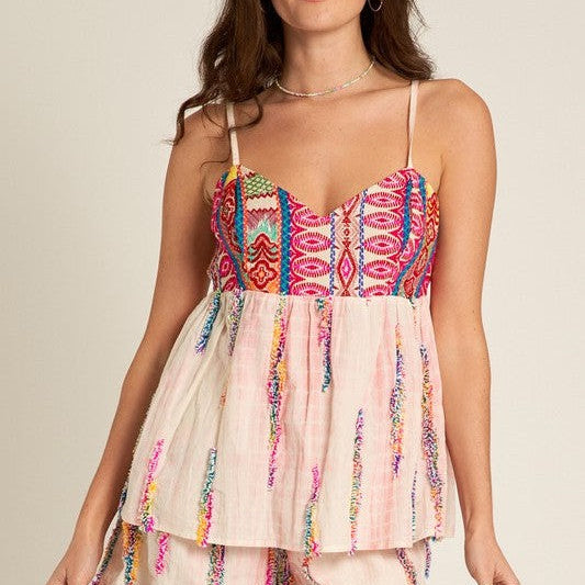 All You Need is a Splash of Color Shorts + Tank Matching Set-Women's Sets-Shop Z & Joxa