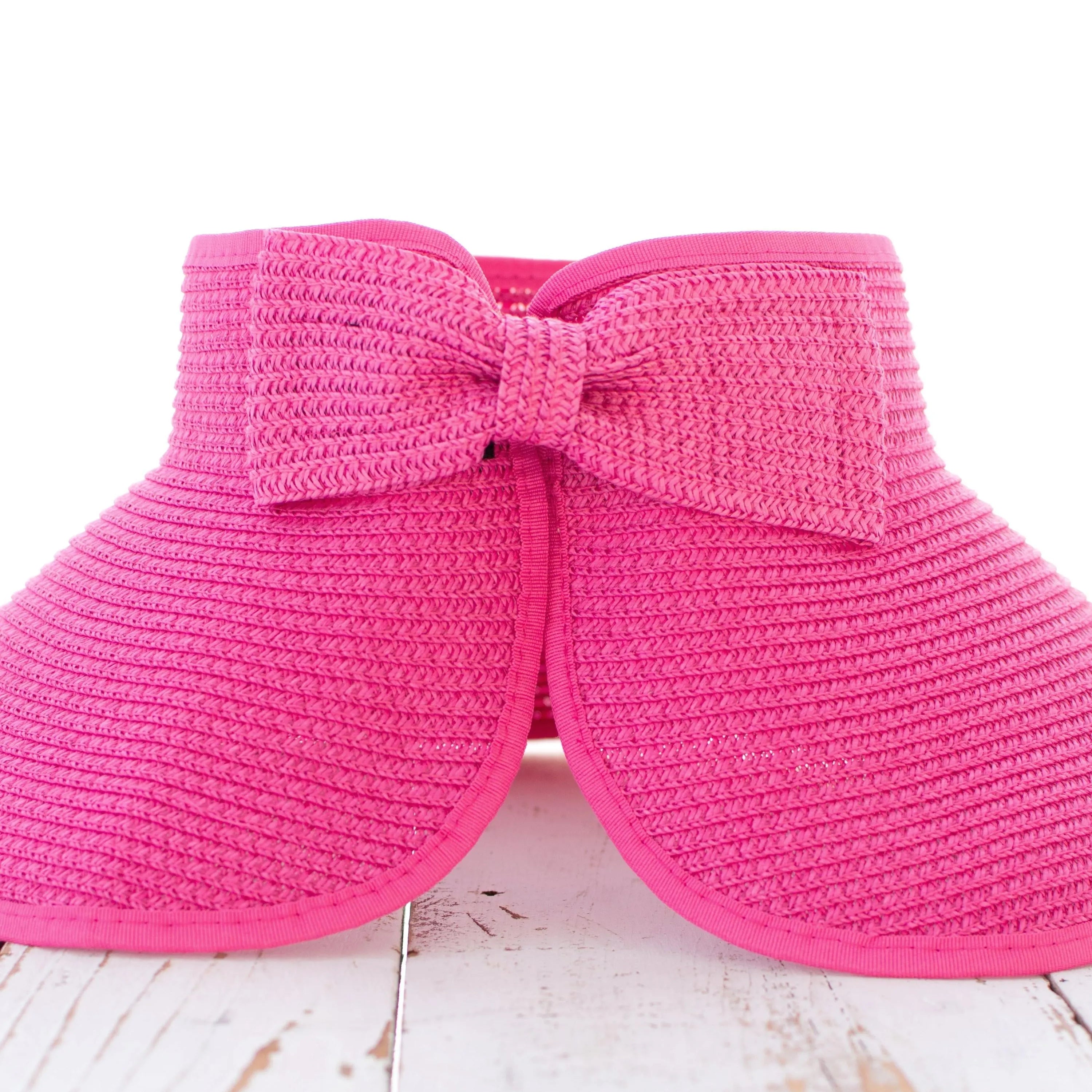 Alli's Corner Bow & Go Wide Brim Visor-Sun Visor-Shop Z & Joxa