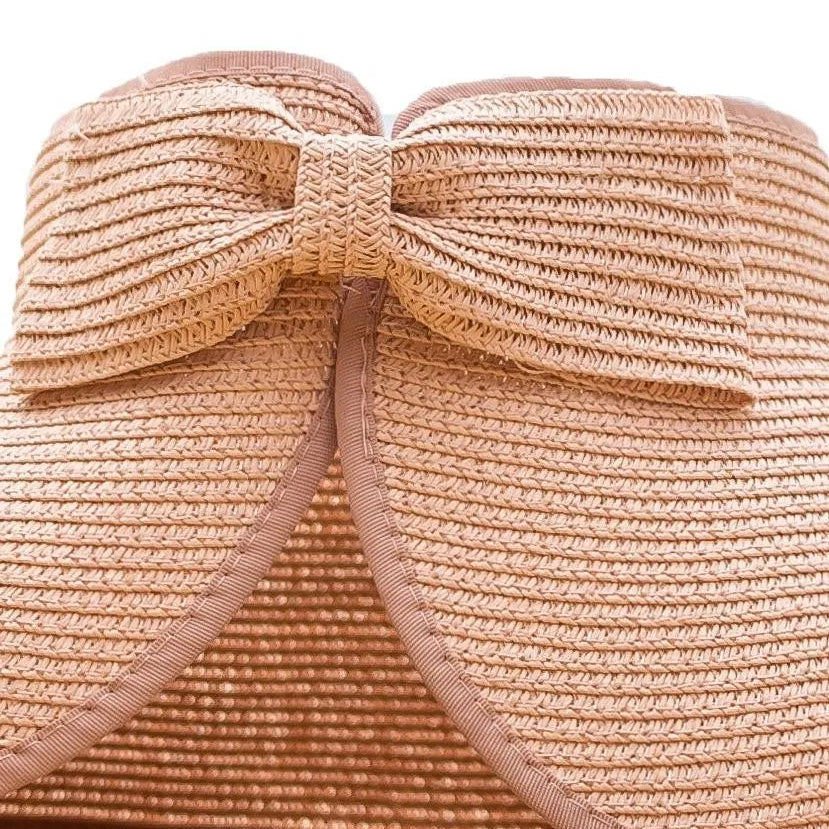 Alli's Corner Bow & Go Wide Brim Visor-Sun Visor-Shop Z & Joxa