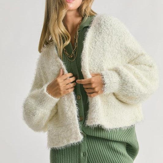 Angel Dust Long Sleeve Cropped Cardigan | Sale Rack-Women's Shirts & Tops-Shop Z & Joxa