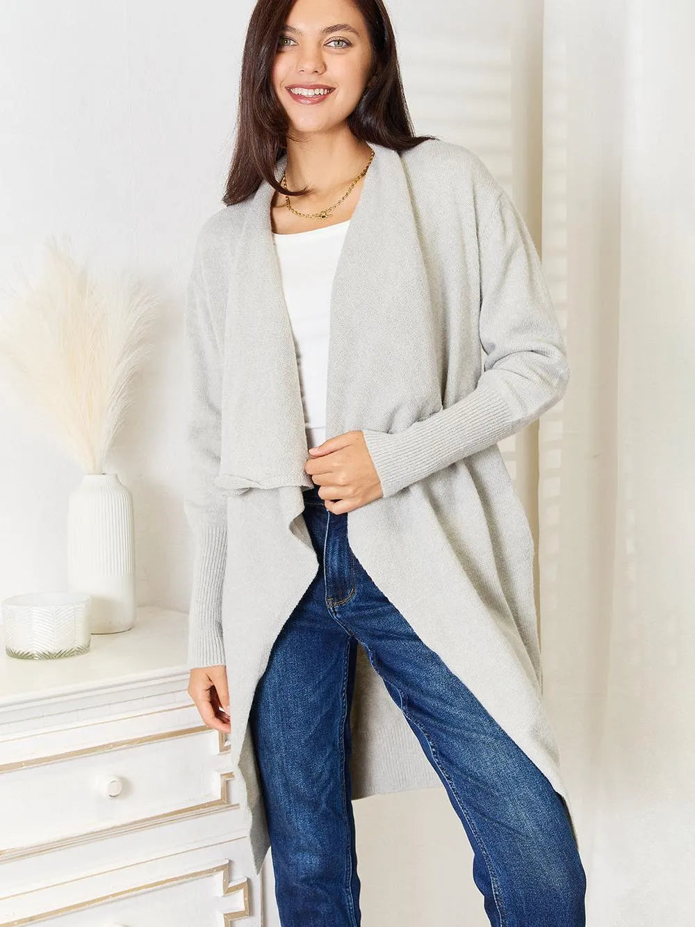 Angel Wings Cloud Nine Open Front Duster Cardigan-Women's Shirts & Tops-Shop Z & Joxa