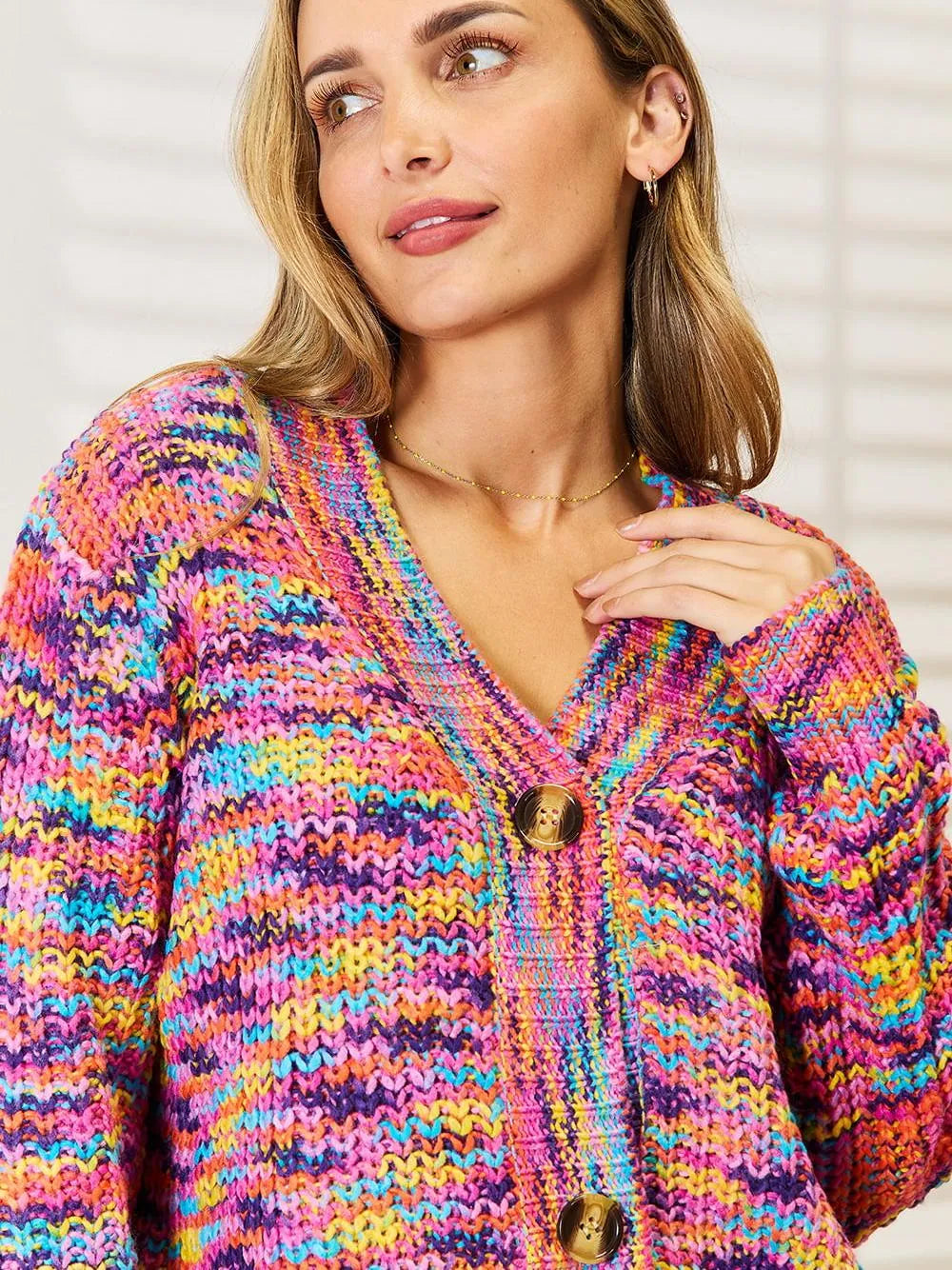 Angel Wings Sweet Mirage V-Neck Long Sleeve Knit Cardigan-Women's Shirts & Tops-Shop Z & Joxa