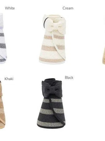 Bow & Go Wide Brim Visor – Fold, Flaunt, Repeat-Women's Accessories-Shop Z & Joxa