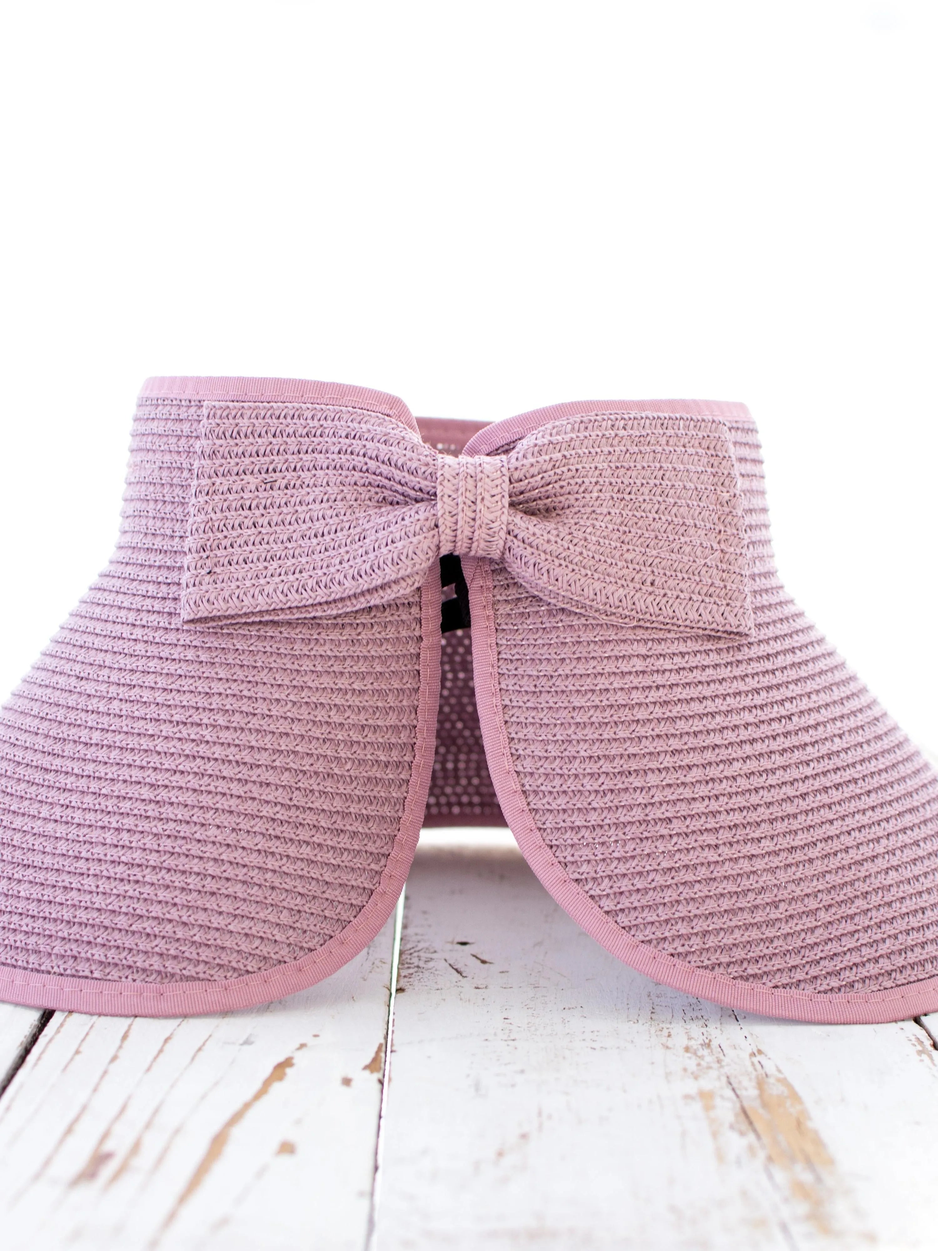 Bow & Go Wide Brim Visor-Women's Accessories-Shop Z & Joxa