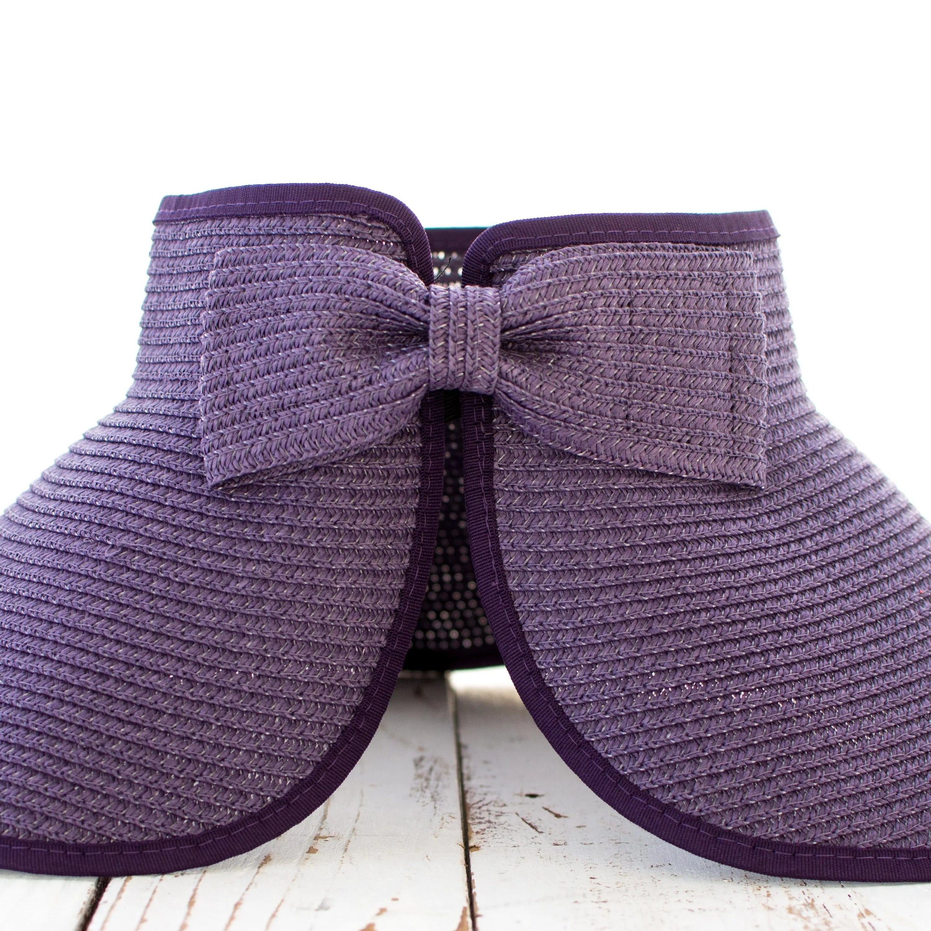 Bow & Go Wide Brim Visor-Women's Accessories-Shop Z & Joxa