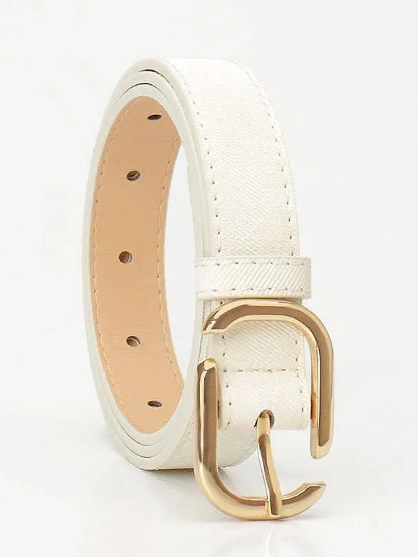 Chic Edge Rectangle Fashion Buckle Belt-Women's Accessories-Shop Z & Joxa