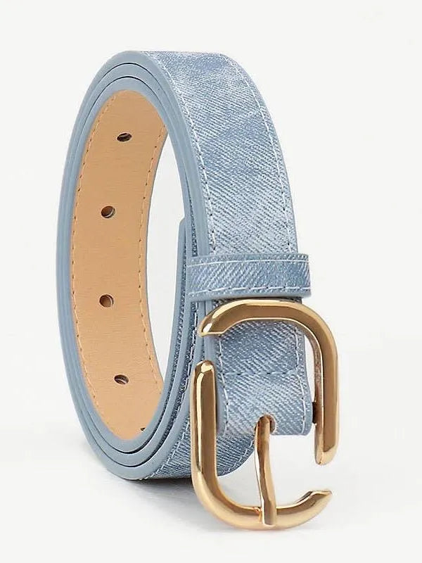 Chic Edge Rectangle Fashion Buckle Belt-Women's Accessories-Shop Z & Joxa