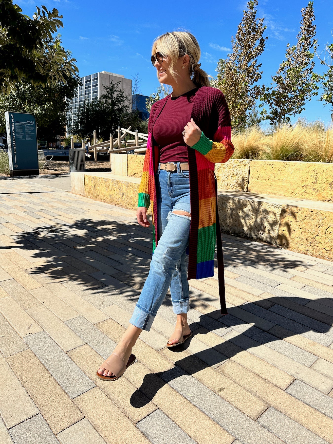 Color Like a Boss Colorful Knit Long Cardigan-Women's Shirts & Tops-Shop Z & Joxa