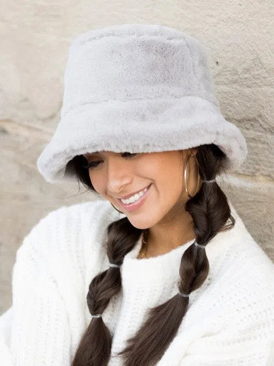 Dare to Dream Plush Bucket Hat-Women's Accessories-Shop Z & Joxa