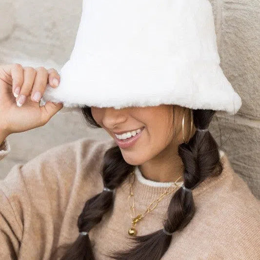 Dare to Dream Plush Bucket Hat-Women's Accessories-Shop Z & Joxa