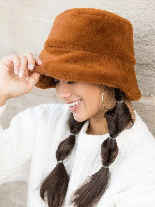 Dare to Dream Plush Bucket Hat-Women's Accessories-Shop Z & Joxa