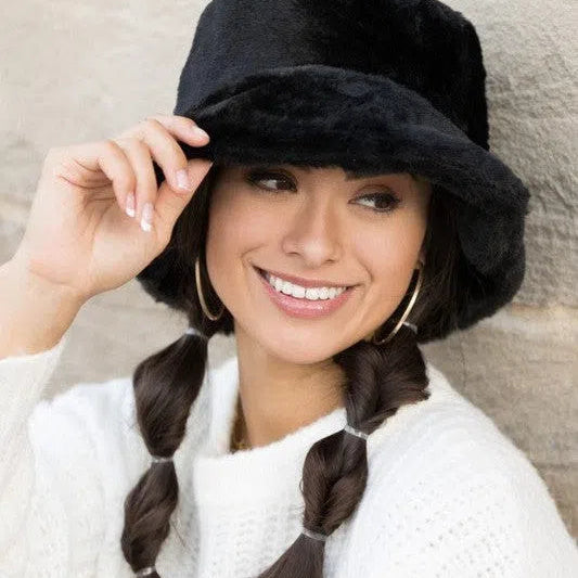 Dare to Dream Plush Bucket Hat-Women's Accessories-Shop Z & Joxa