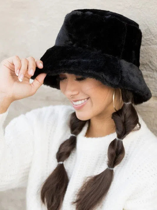 Dare to Dream Plush Bucket Hat-Women's Accessories-Shop Z & Joxa