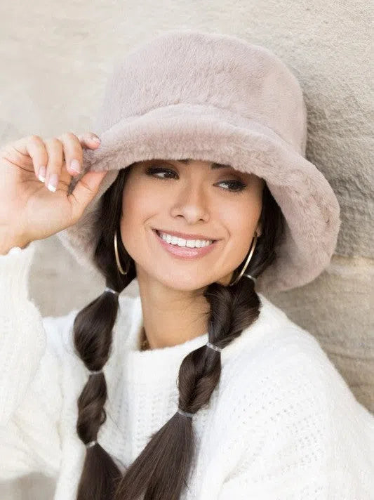 Dare to Dream Plush Bucket Hat-Women's Accessories-Shop Z & Joxa