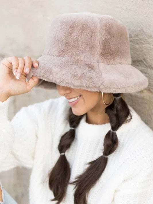 Dare to Dream Plush Bucket Hat-Women's Accessories-Shop Z & Joxa