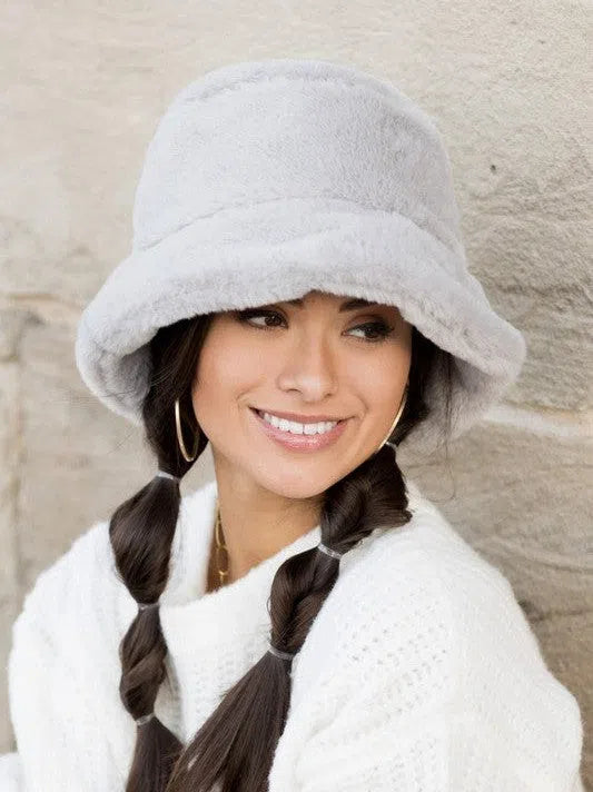 Dare to Dream Plush Bucket Hat-Women's Accessories-Shop Z & Joxa