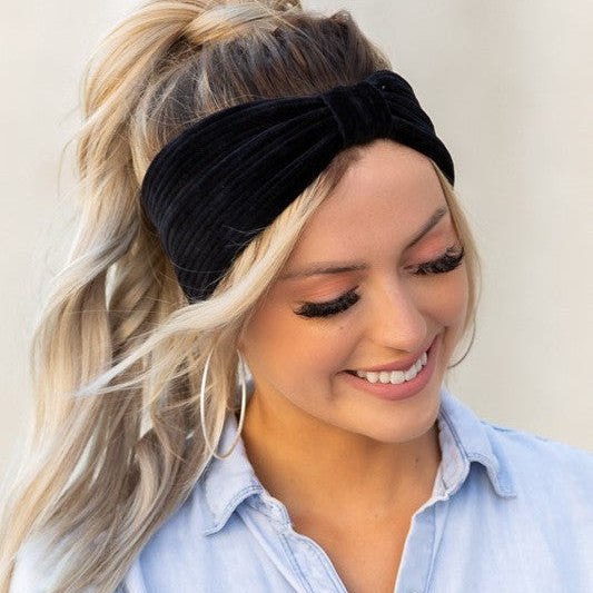 Defy the Norm Corduroy Headwrap-Women's Accessories-Shop Z & Joxa