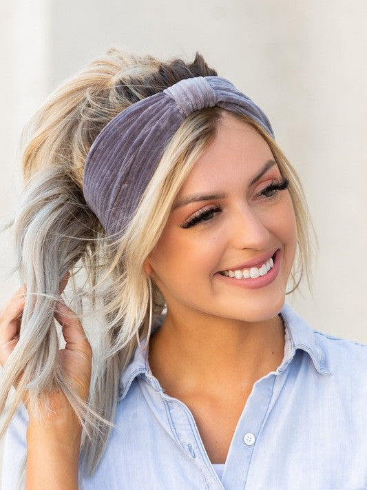 Defy the Norm Corduroy Headwrap-Women's Accessories-Shop Z & Joxa