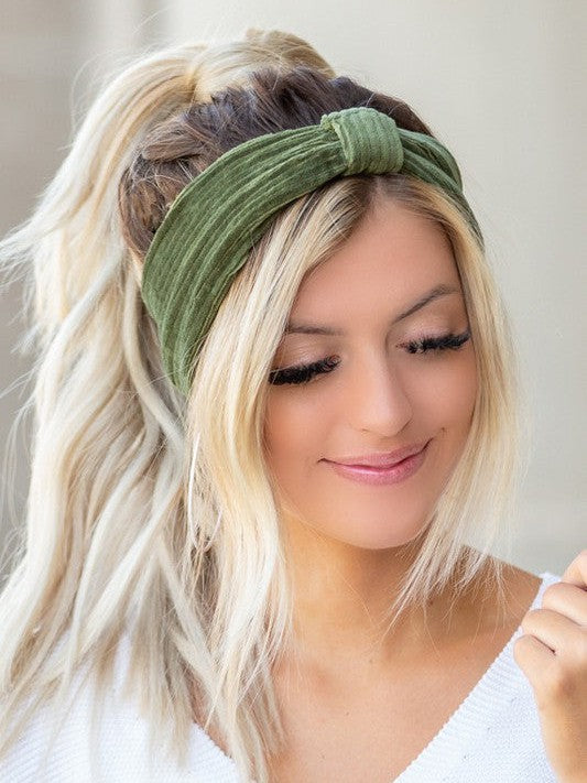 Defy the Norm Corduroy Headwrap-Women's Accessories-Shop Z & Joxa
