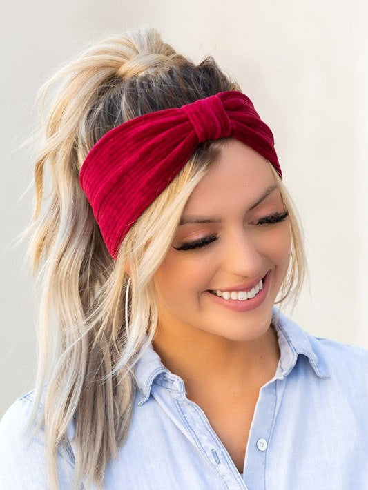 Defy the Norm Corduroy Headwrap-Women's Accessories-Shop Z & Joxa
