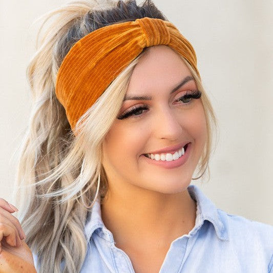 Defy the Norm Corduroy Headwrap-Women's Accessories-Shop Z & Joxa