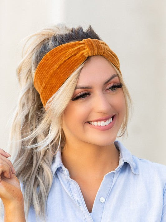 Defy the Norm Corduroy Headwrap-Women's Accessories-Shop Z & Joxa