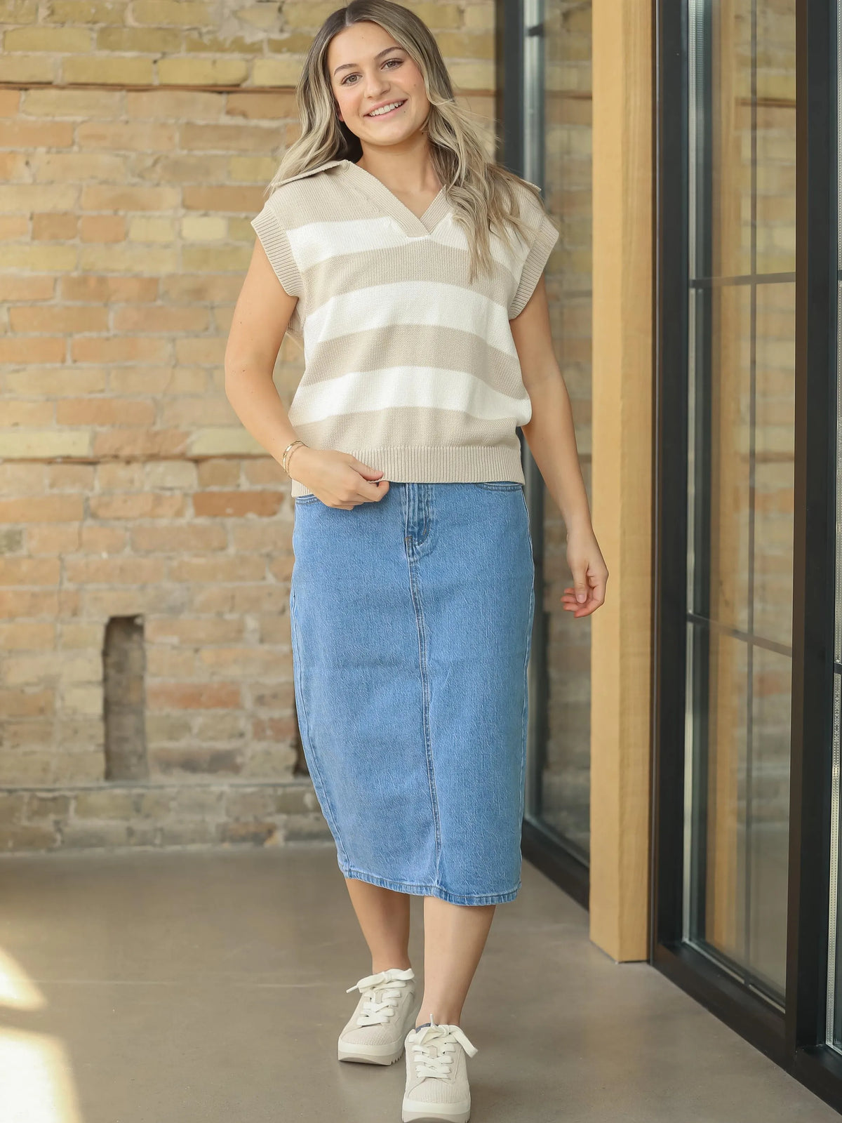 Denim Days Remi Medium Denim Midi Skirt-Women's Skirts & Skorts-Shop Z & Joxa