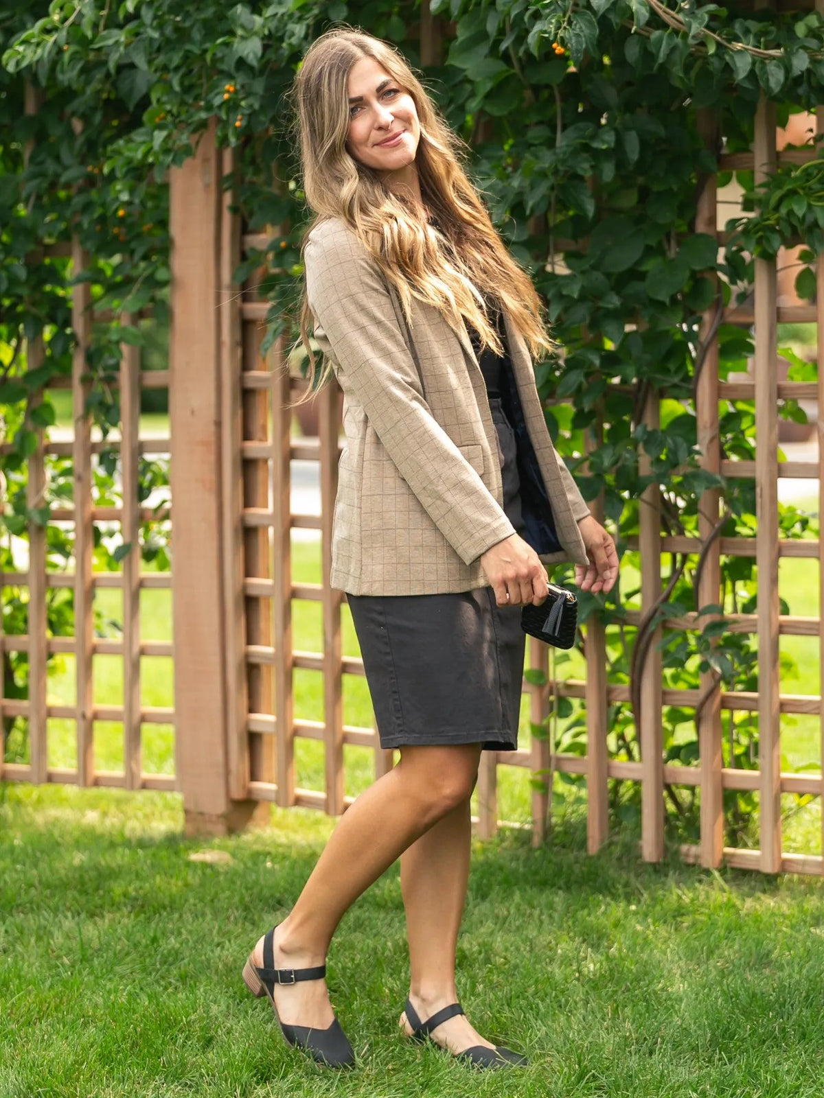 Denim Days Remi Onyx Black Denim Midi Skirt-Women's Skirts & Skorts-Shop Z & Joxa