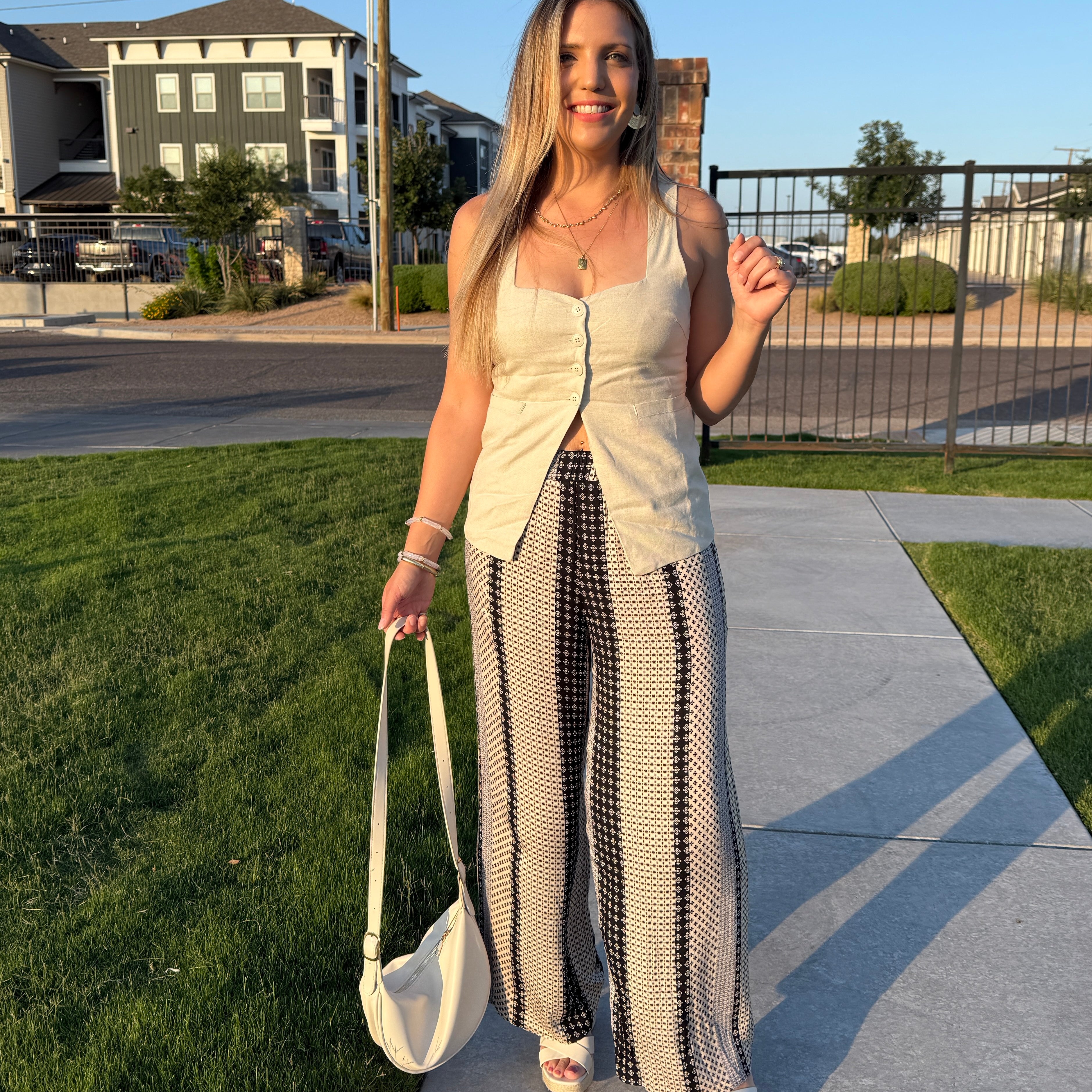 Elevate Your Wardrobe Linen Tie-back Vest Top-Women's Shirts & Tops-Shop Z & Joxa