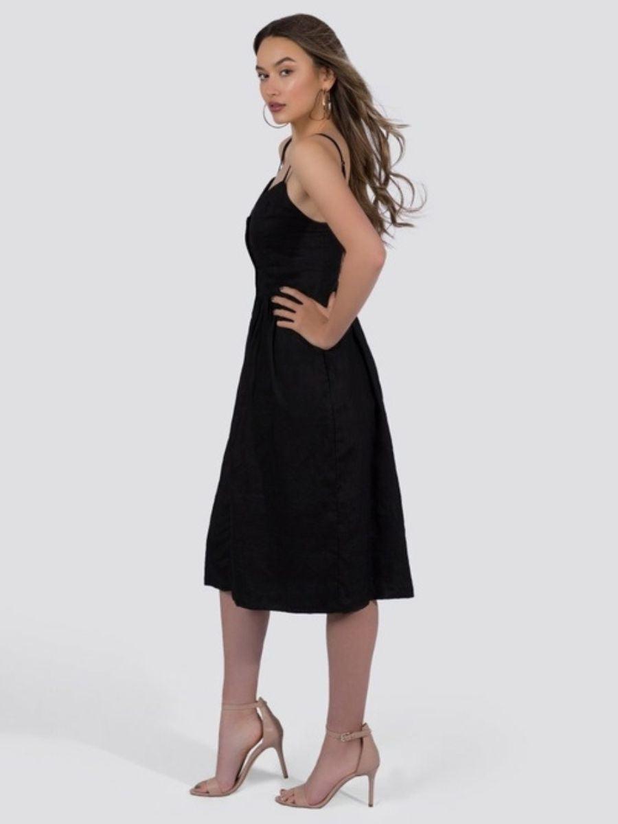 Everly Dress in Black | Ethical Fashion-Women's Dresses-Shop Z & Joxa