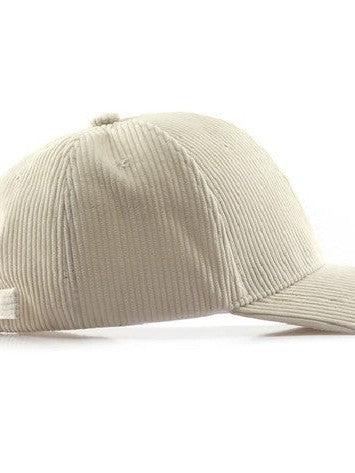 Fashion Love Story Corduroy Boyfriend Ball Cap-Women's Accessories-Shop Z & Joxa