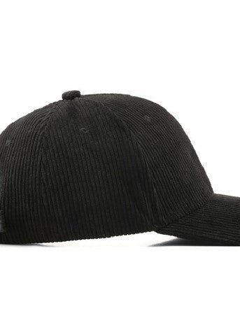 Fashion Love Story Corduroy Boyfriend Ball Cap-Women's Accessories-Shop Z & Joxa