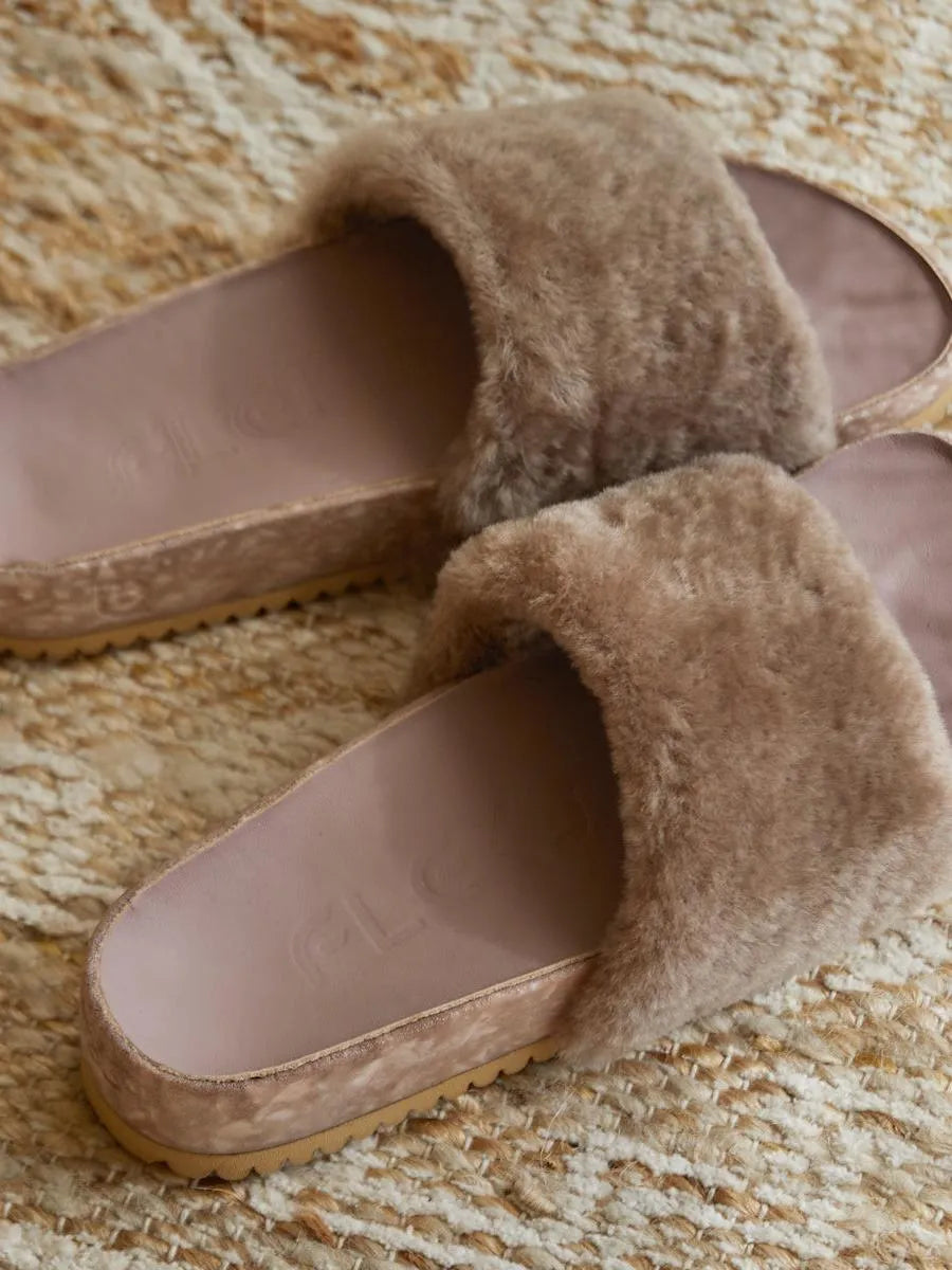 Fleks Blushed San Ysidro Plush Slides-San Ysidro Slide-Shop Z & Joxa