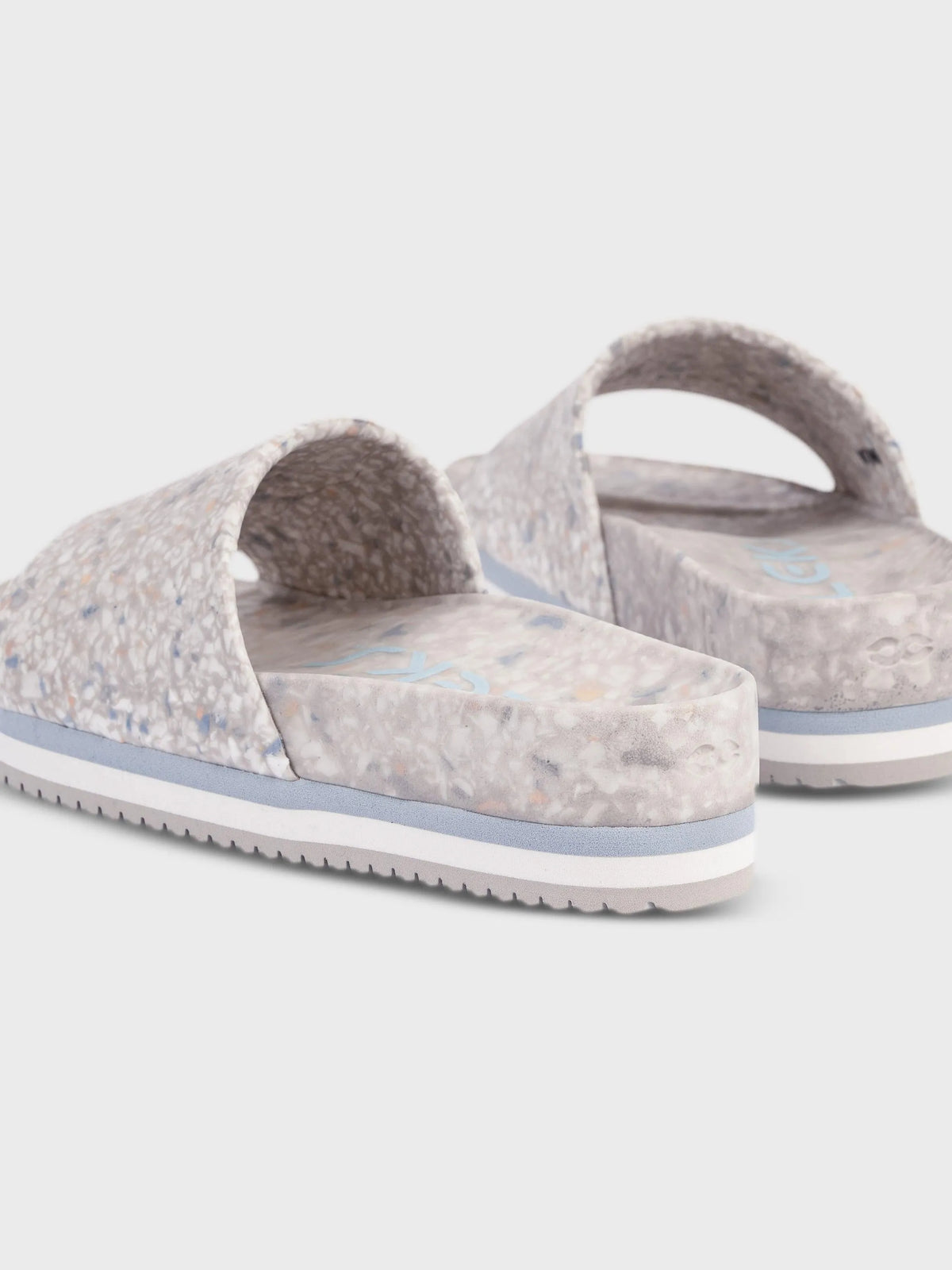 Fleks Faded Denim East Beach Platform Slides-East Beach Slide Platform-Shop Z & Joxa