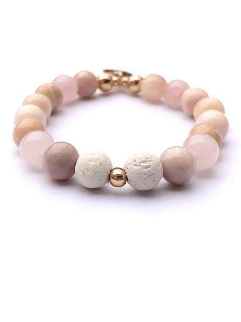 Handmade Aromatherapy Bracelet in Rose-Women's Accessories-Shop Z & Joxa