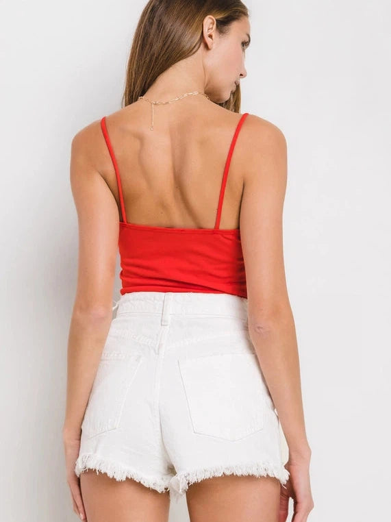 Judge Me When You Are Perfect Red Bow Front Top-Women's Shirts & Tops-Shop Z & Joxa