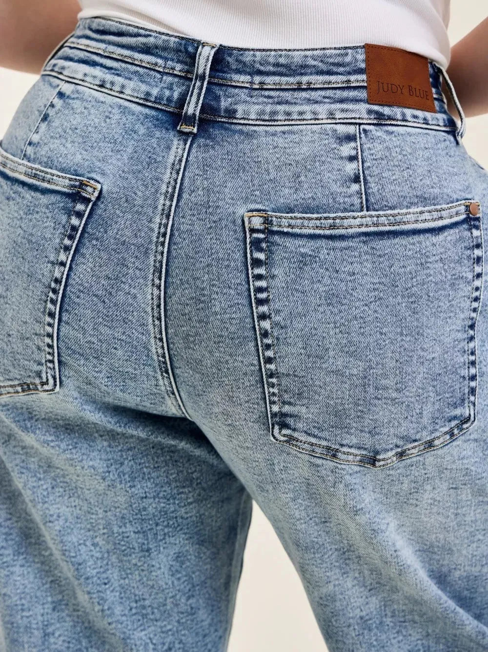 Judy Blue Arc Appeal High Waist Marlow Arc Leg Jeans-Women's Jeans-Shop Z & Joxa
