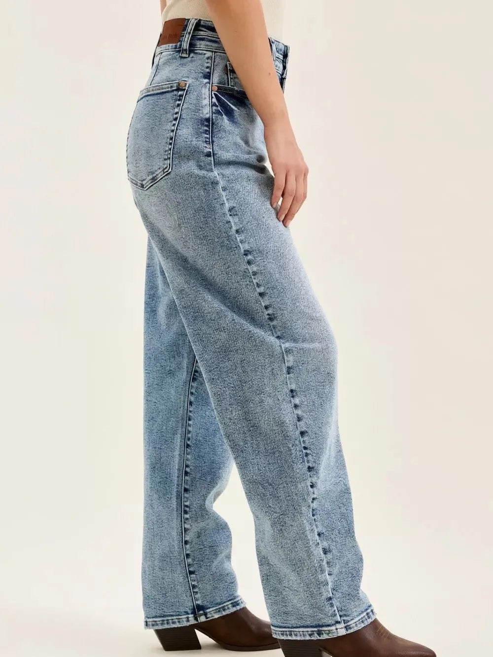 Judy Blue Arc Appeal High Waist Marlow Arc Leg Jeans-Women's Jeans-Shop Z & Joxa