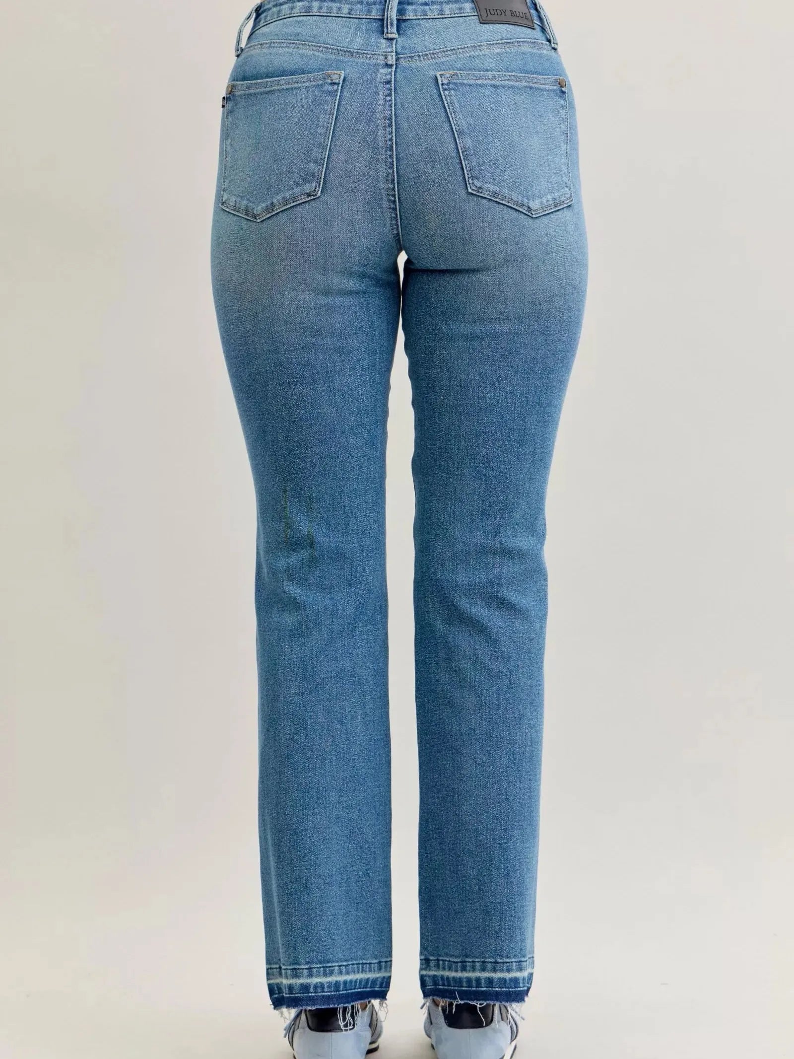 Judy Blue Blue Crush Tummy Control Mid Rise Slim Bootcut Release Hem Jeans-Women's Jeans-Shop Z & Joxa